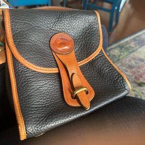 Dooney & Bourke Black and Brown Crossbody Bag